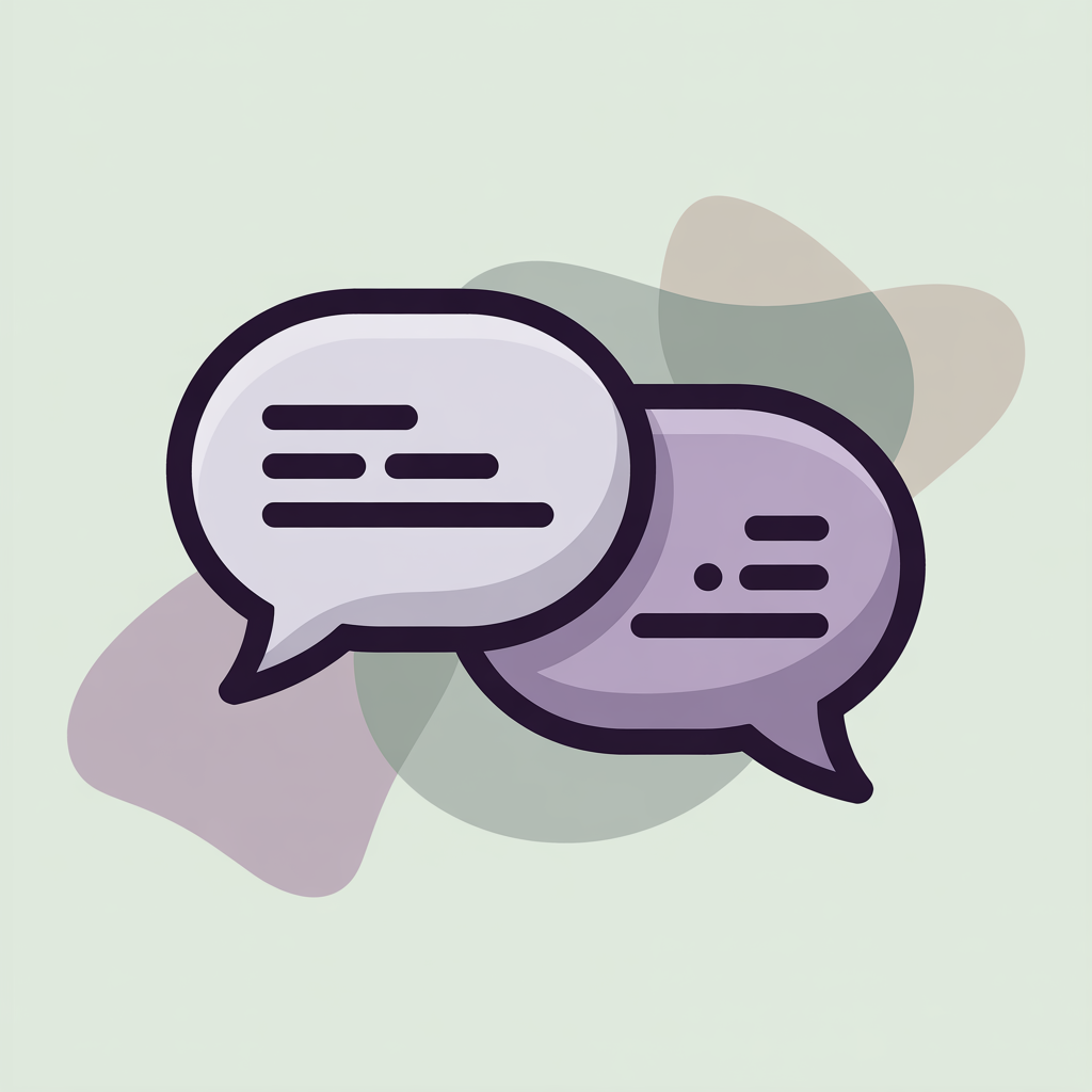 Chat bubbles flowing representing smooth conversations