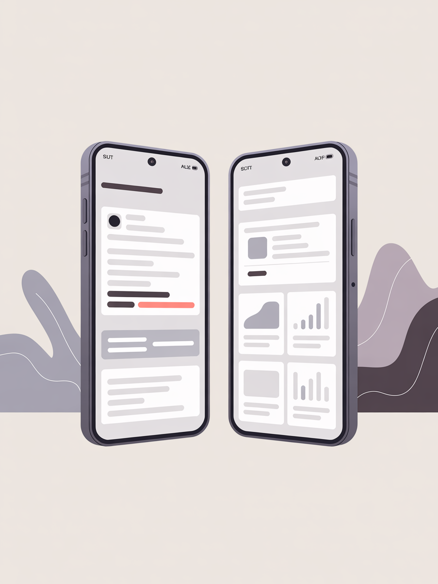Phone mockup showing simplified snapshot result screen with dating score and highlighted blind spot