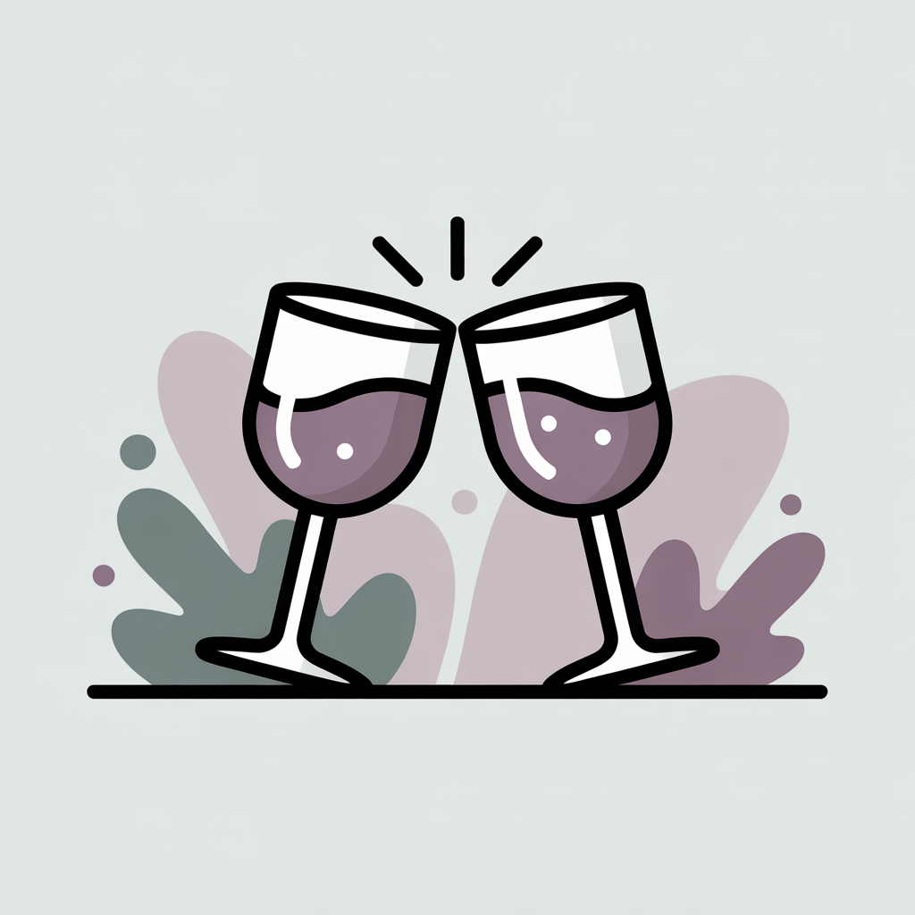 Two clinking glasses representing more first dates